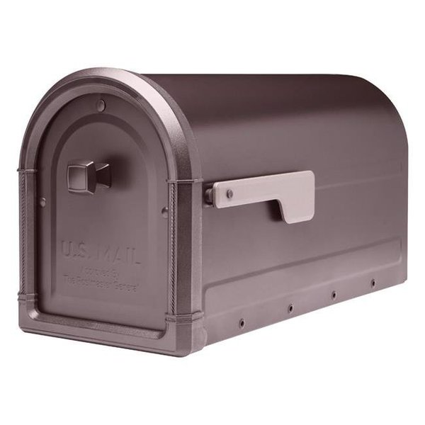 Architectural Mailboxes Architectural Mailboxes 5006273 Roxbury Galvanized Steel Post Mounted Rubbed Bronze Mailbox; 10.89 x 8.86 x 20.60 in. 5006273